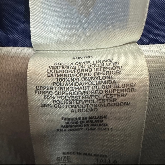 Adidas Vintage Windbreaker Jacket Tie Dye Full Zip Insulated Men’s Medium Blue - Picture 8 of 11